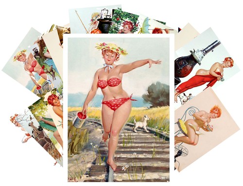 Pinup cartolina confezione - pinup,