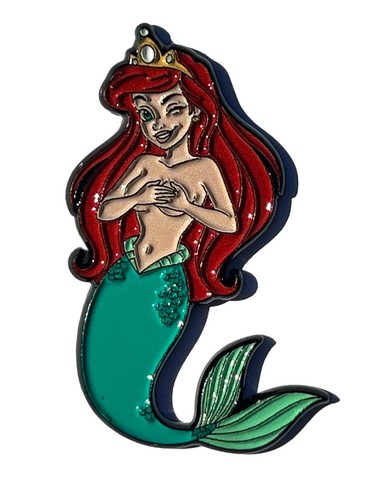 Spilla bavero topless sirena